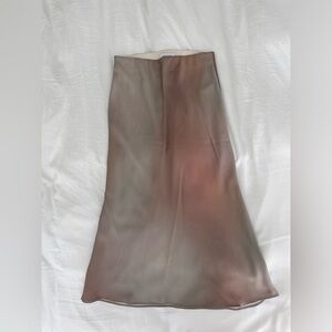 Babaton Slip Satin Midi Skirt